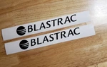 Blastrac Decals Stickers Gloss Black Floor Spot Blaster Dust Collector 10" (2). Fixed Price $19.22.