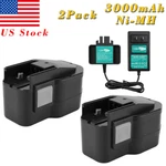 14.4v 3000mah Battery/charger For Milwaukee 48-11-1000 48-11-1014 48-11-1024. Fixed Price $70.91.