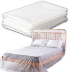 6 Pack Drop Cloth Plastic Sheeting, 9 X 12 Ft Heavy Duty Painters Tarp, Water.... Fixed Price $17.09.