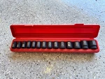 Tekton 1/2" Drive 6-point Impact Socket Set, 14-piece Like New. Fixed Price $99.95.