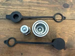 Parker Hydraulics Quick Disconnect,h6-62, H6-63 With Dust Cap And Plug H6-66,65.. Fixed Price $97.95.