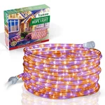 Tupkee Led Rope Light Orange & Purple - 24 Feet, For Indoor Outdoor Tube Lights. Fixed Price $30.99.