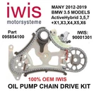 Iwis Oem Oil Pump Chain Kit Timing Lower Bmw 3.5, X1,3,4,5,6, Hybrids. Fixed Price $272.27.