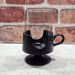 Vtg Glas-snap By Corning 12 Oz Glass Mug Style Pedastal Base Holder Hot Or Cold. Fixed Price $6.99.