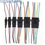Waterproof Amp Car Connector 1-6 Way Male Female Plug With Wire Cable Set. Fixed Price $8.99.