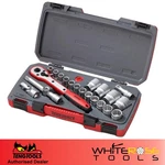Teng Tools 1/2" Drive Socket Set 12 Point Mecca Pro 21pc In Case Metric T1221. Fixed Price $156.63.