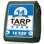 Pattiumo Tarp Waterproof 16 X 20 Ft 14 Mil Heavy Duty Multipurpose Tarps. Fixed Price $89.58.