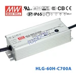 Mean Well Hlg-60h-c700a Power Supply 70w 700ma - Adjustable. Fixed Price $57.58.