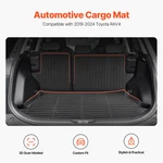Cargo Mats Compatible With Toyota Rav4 2019-2024, Trunk Mat And Backrest. Fixed Price $73.81.