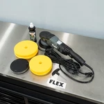 Flex 3401 Polisher Kit 1 Fc3401 Brushless Gear Driven 5" & 6"bp Pads Polish. Fixed Price $534.00.
