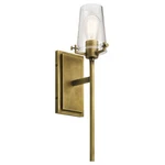 Kichler 45295 Brass Alton 1-light Bathroom Sconce. Fixed Price $143.99.