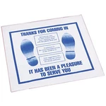 John Dow Industries Plastic Floor Mat 500pk. Fixed Price $113.10.