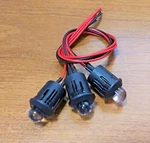 3 Super Bright Bbt 12 Volt White Led 1/2" Snap-in Courtesy Lights. Fixed Price $12.95.