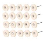 Luo Ke 20 Pack Compressed Wool Felt Polishing Wheel 1/8" Mandrel Mounted Wool.... Fixed Price $18.20.