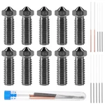 Aitiao 10pcs Hardened Steel Volcano Nozzle Kit. Fixed Price $25.75.