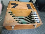 Mitutoyo 6-12 Micrometer Set With Standards And Carbide Faces 103-226a .0001". Fixed Price $695.00.