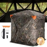 Vevor Hunting Blind, 270 See Through Ground 2-3 Person Pop Up Deer Blind. Fixed Price $328.94.