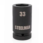 Steelman Pro 1 In. Drive 33mm 6 Point Deep Impact Socket. Fixed Price $28.99.
