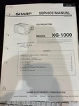 Orig. Sharp Xg-1000 Xg1000 Lcd Projector Repair & Service Manual *original*. Fixed Price $29.99.