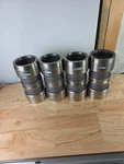 Lot Of 4 Lokring Ss40-cpl-p48-fa 3" Stainless Steel Pipe Coupling Flange Adapter. Fixed Price $900.00.
