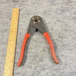 Buchanan Pres-sure Hand Crimper Crimping Tool With Coated Red Handles C-24 Usa. Fixed Price $26.00.