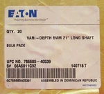 Eaton Cutler Hammer 6mm 21" Long Vari Depth Rotary Shaft 66a6011g92. Fixed Price $12.00.