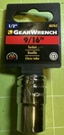 Gearwrench 1/2" Drive 12 Point Standard Sae Socket 9/16" - 80762 Chrome New. Fixed Price $8.99.