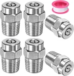 6 Pack Surface Clean Tips - 40 Degree 1/4" Npt Male Pressure Washer Nozzles Clea. Fixed Price $19.08.