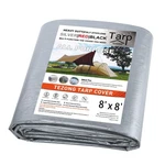Tarps Heavy Duty Waterproof 8x8ft,silver Large Tarp Cover Plastic Poly Tarpau.... Fixed Price $29.02.