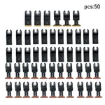 50 Pcs Titanium Oscillating Tool Blades Curved Edge Saw Blade Kit. Fixed Price $35.18.