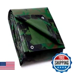 Guard Shield Camo Tarp Super Heavy Duty Camouflage Tarps Waterproof 12x16 Feet P. Fixed Price $82.21.