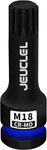 Jeuclel M18 Triple Square Impact Spline Bit Socket, 18mm Metric 1/2-inch. Fixed Price $14.89.