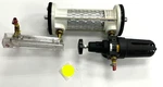 Flo-dri Compressed Air Filter Model-m25v Wp/psi-200 W/ Dwyer - Flow Meter Rmb-54. Fixed Price $200.00.
