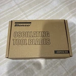 Bionso 20 Pcs Oscillating Tool Blade Cuts Wood Plastics, Sharp Durable Titanium. Fixed Price $19.99.