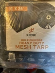 10 X 26 Xpose Safety, Multipurpose, Heavy Duty Mesh Tarp Brand New. Fixed Price $79.99.