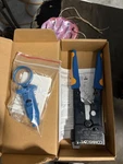 Commscope Hand Crimper And Cable Stripper Tool Kit Blue Handles 2131652-0. Fixed Price $80.00.