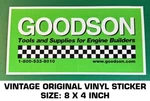 Goodson Tools & Supplies For Engine Builder Vintage Original Vinyl Decal Sticker. Fixed Price $9.48.