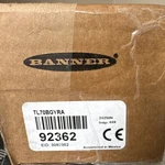 Banner Tl70bgyra Strobe Beacon Light Industrial Tower White Black. Fixed Price $250.00.