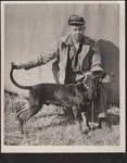 Man With His Bird Dog Blood Hound Midnight Queen A.k.c 8" X 10" C1950s. Fixed Price $9.50.