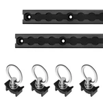 12" L-track Rail Tie Down System Truck Bed With 12in Black. Fixed Price $37.92.