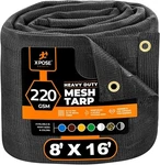 Xpose Safety Heavy Duty Mesh Tarp 8 X 16 Multipurpose Black Protective Cover. Fixed Price $59.99.