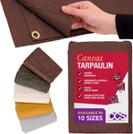 Heavy Duty Ccs Waterproof Canvas Tarp - 8x10 Ft For Camping & Outdoor Use. Fixed Price $116.99.