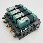 Numatics Flexiblok Modular Valve Stack With 4x 081sa415k000030 Pneumatic Valves. Fixed Price $179.99.
