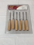 Excel Blades 6 Piece Wood Gouge Set 7" Oal, Steel Blade. Fixed Price $15.90.