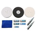 Purui 11pc Metal Polishing Buffing Kit Use On 6" Bench Grinder. Fixed Price $40.74.