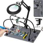 Kuvrs Helping Hands Soldering Station, 10x Magnifying Glass With Light And St.... Fixed Price $99.99.