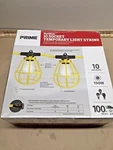 Tent Light String Prime Outdoor Temporary Led/incandescent 100' 10 Socket Party. Fixed Price $129.99.