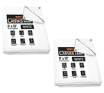 Mytee Products 2 Pack 8' X 10' White Canvas Tarp 12oz 10', (2 Pcs). Fixed Price $123.99.