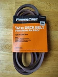Powercare 1001 588 219 1/2" X 95.5" 42" Poulan Pro Deck Belt. Fixed Price $20.99.