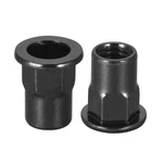 Uxcell M8 Rivet Nuts, Thread Half Hexagonal Carbon Steel M8, Black. Fixed Price $15.99.